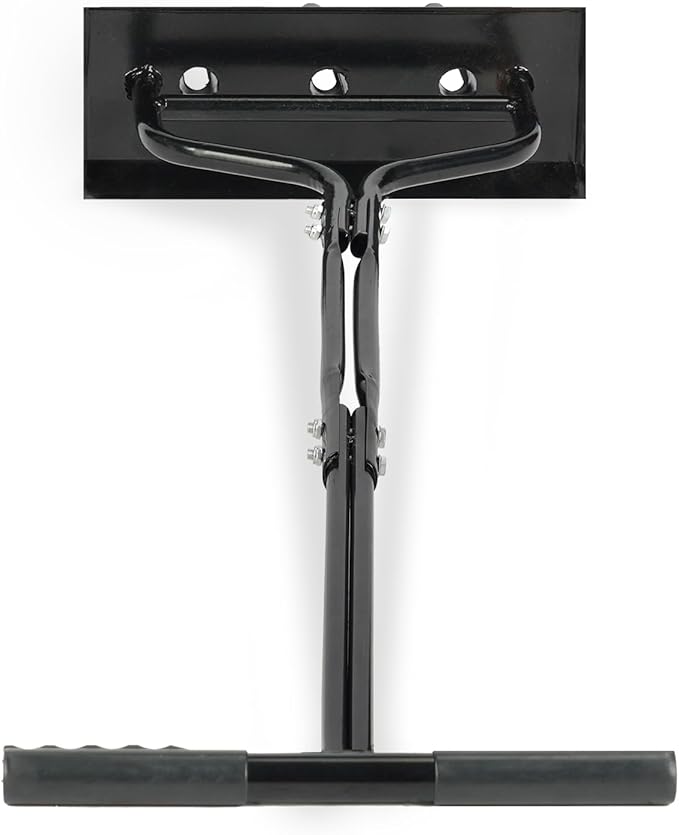 VINGLI Lawn Aerator, 43 inch Manual Aerator Tool with Soil Core Tray, Grass Plug Aerator with 3 Tines for Gardening Soil Compaction Lawn Yard Care, Black