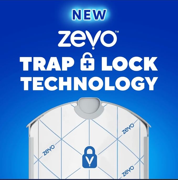 Zevo Flying Insect Trap Refills – 4 Cartridge Pack | Compatible with Zevo Indoor Plug-in Traps | 24/7 Insect Protection for Flies, Fruit Flies & Gnats