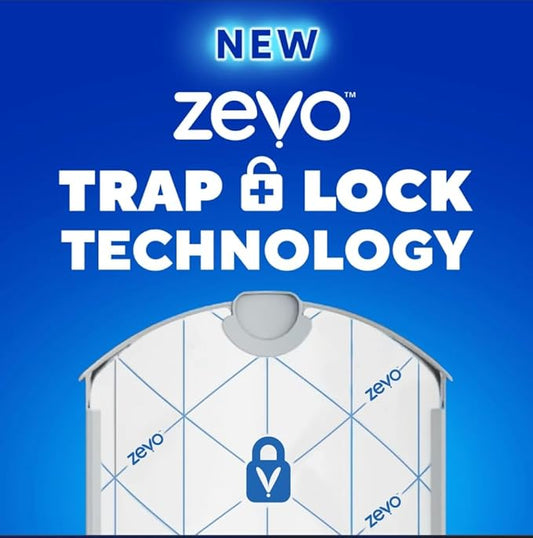Zevo Flying Insect Trap Refills – 4 Cartridge Pack | Compatible with Zevo Indoor Plug-in Traps | 24/7 Insect Protection for Flies, Fruit Flies & Gnats
