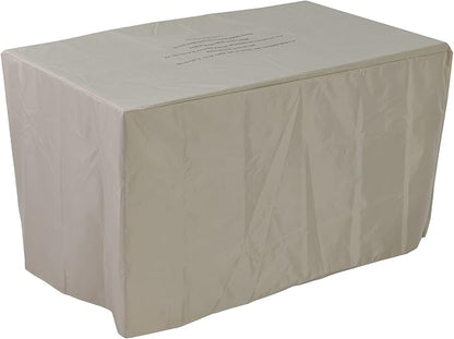 43 Inch Outdoor Propane Fire Pit Table 50,000 BTU, Rectangle Gas Fire Pit with Glass Wind Guard & Tempered Glass Top for Outside Patio & Backyard, Includes Rain Cover & Glass Beads