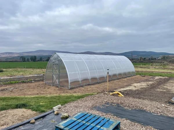 Classic Arch Polycarbonate Greenhouse Kit – 0.23" Twin-Wall Panels, Heavy-Duty Galvanized Steel Frame, Weather-Resistant, Expandable Outdoor Garden House for All Seasons 3 x 8 m (24 m2)