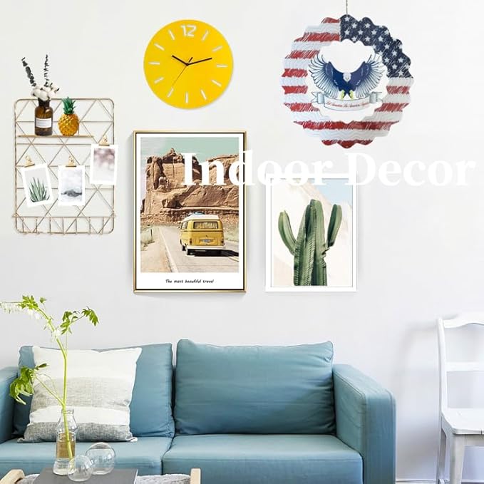 Eagle Wind Spinners for Yard and Garden American Flag Kinetic Wind Spinner Fourth of July Independence Day Party Decorations for Indoor Outdoor 3D Effect Patriotic Wind Spinner