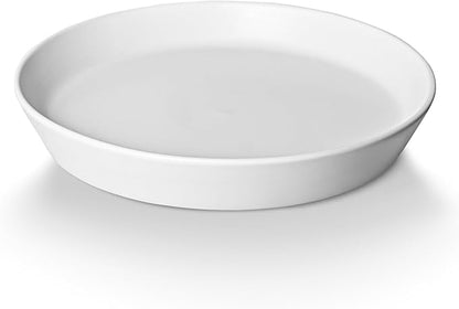 14 Inch Plant Saucer Tray 4 5 6 8 10 12 14 15 Inch Ceramic Plant Saucers for Indoors Outdoor, Drainage Drip Water Trays for Planter Pots Flower, Glazed Pot Saucers Trays (15 Inch)