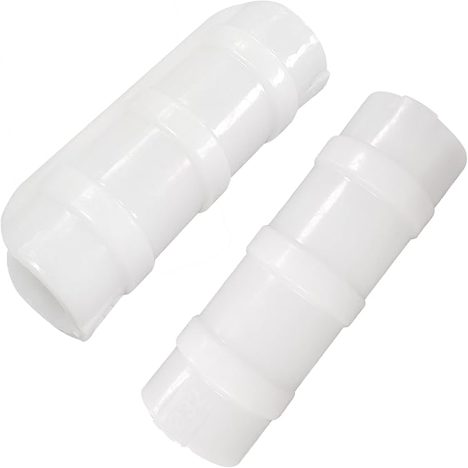 FDXGYH 20 Pcs Greenhouse Film Clamps ABS Snap ClampTube Clip Garden Buildings Tube Clip for 1" PVC Pipe（White）