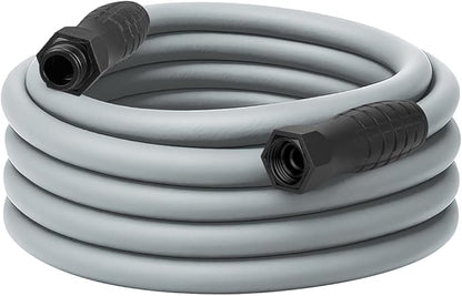 Flexzilla Colors SwivelGrip Garden Hose 5/8 in. x 50 ft., Lightweight All-Weather Water Hose, Durable and Flexible, Leak-Free Connections, Slate Grey