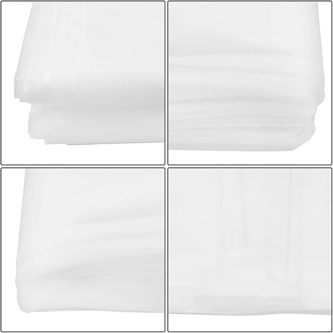 20 x 20FT Greenhouse Plastic Sheeting, 6 Mil Heavy Duty Clear Polyethylene Film, Covering for Gardening, Farming