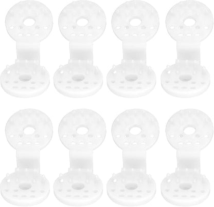 100pcs Shade Cloth Plastic Clips Heavy Duty Lock Grip, Bird Proof Shade Cloth Sunshade Clips for Outdoor Garden Greenhouse (White)