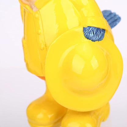 Topadorn Poppy Lovebirds Statue Home Decor Resin Sculptured Hand Painted Figurine Creative Craft Cute Decoration Gift for Kids Womens Decorative Garden Yard Room