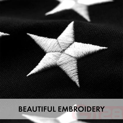 G128 Blue Lives Matter Flag | 3x5 Ft | StormFlyer Series Embroidered 220GSM Spun Polyester | Duty and Honor Flag, Embroidered Design, Indoor/Outdoor, Brass Grommets, Heavy Duty, All Weather