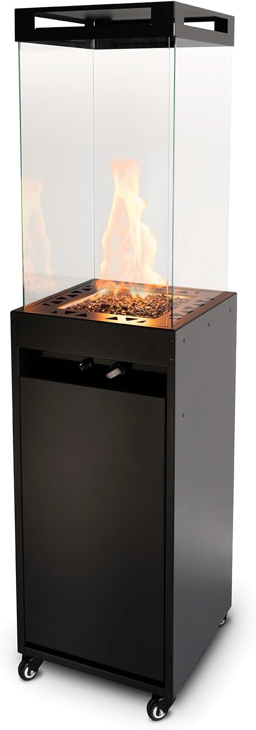 Planika Lighthouse - Patio Heater Outdoor Fireplace for Patio Fueled with Propane Gas 20 lbs cylider - Cover and Regulator Included