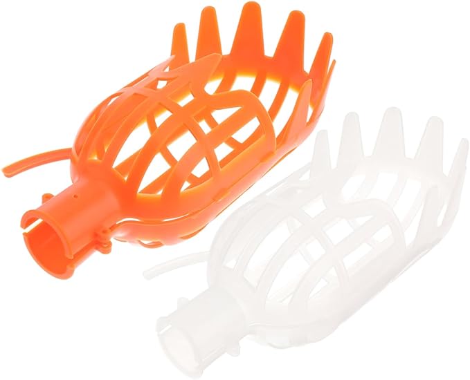 2pcs Fruit Picker Tool Basket Jujube and Pomegranate Harvesting Tool for Garden Telescoping Fruit Catcher for Orchard Use