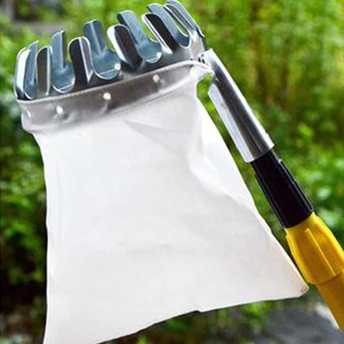SagaSave Fruit Picker Pole Tool, Apple Orange Picker Pole Tool with Basket for Avocado Acorn Lemon Pear Mango Tree Picker
