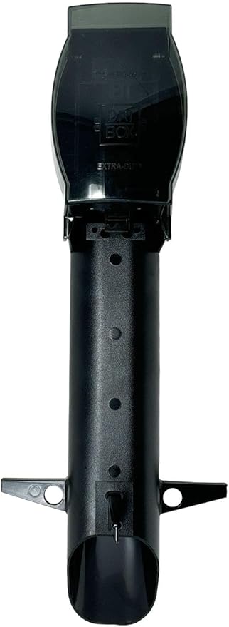 iMBAPrice IMBA-GPD19B-2 19.5" Black Low-Profile Outdoor Landscape Lighting Garden Post Enclosure with Integrated Cover for GFCI Electrical Outlets, 2-Pack