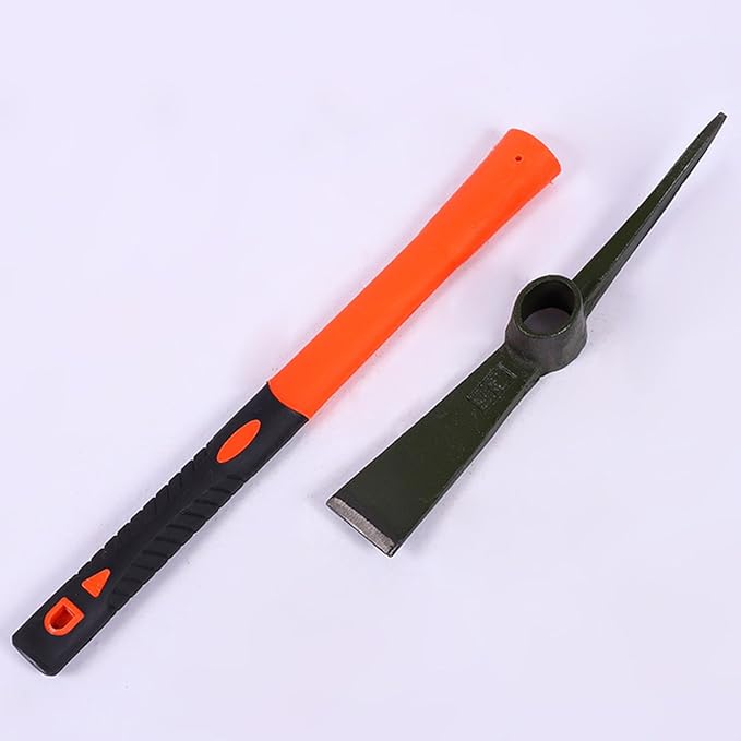 Garden Pick Mattock Fiberglass Handle For Soil Breaking Planting Camping Landscaping Home Excavation Trail Maintenance
