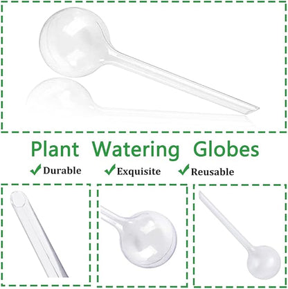 10 Pcs Clear Plant Watering Globes,Plastic Self-Watering Bulbs,Flower Automatic Watering Device,Garden Waterer for Plant Indoor Outdoor