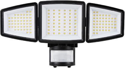 Sylvania Motion Sensor Solar Security Light, Solar Panel, 1800 LMS, Wet Rated, Batteries Included, 5000K, Daylight - 1 Pack (66472)