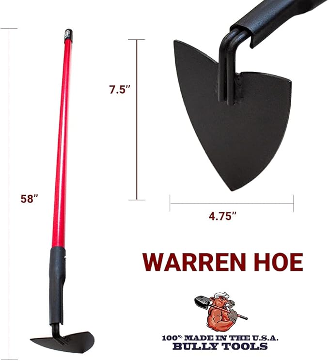 Bully Tools 92354 12-Gauge Warren Hoe with Fiberglass Handle