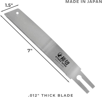 Great Neck Kyoku Setsu Japanese Ryoba Double-Edged Pull Cut Saw, Ultra Fine Saw, Detail Hand Saw, Double Edge Saw, Japanese Wood Saw