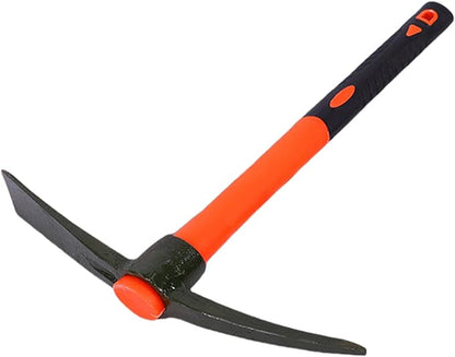 Heavy Duty Miniature Pick Mattock With Fiberglass Handle Garden Hand Tool For Gardening Digging & Camping Landscaping Pick Mattock