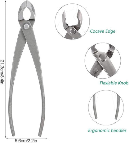 MAVIS LAVEN Branch Cutter 8inch Concave Cutter Bonsai Tools Carbon Steel Gardening Shears Scissors Tools