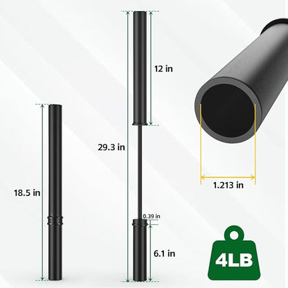 T Post Driver - Fence Post Driver Heavy Duty, Black Post Pounder for 1.2" Metal U Posts, T Posts, Garden Fence