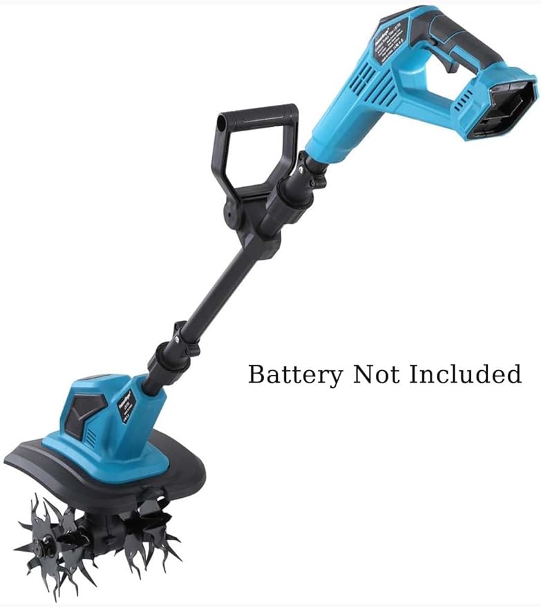 Cordless Tiller Cultivator Compatible with Makita 18V Battery(Not Included),Folding Electric Rototiller,Garden Tiller for Garden Lawn