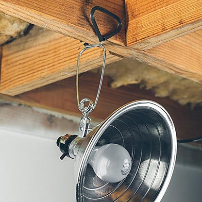Simple Deluxe Clamp Lamp Light with 8.5 Inch Aluminum Reflector Up to 150 Watt E26 Socket (No Bulb Included) 6 Feet 18/2 SPT-2 Cord,Silver, 1 Pack