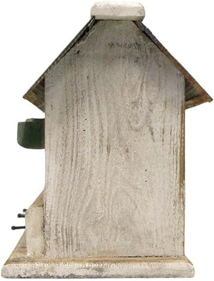 Nature Creations Barn Condo Bird House, White
