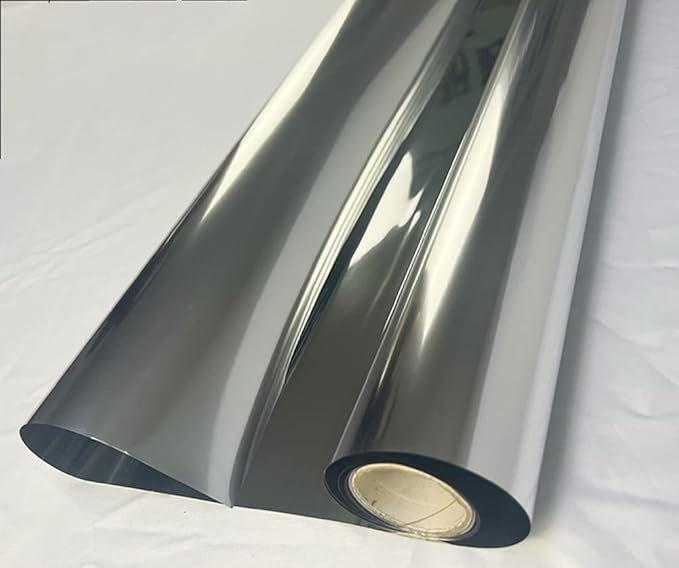 Reflective Mylar Metal Film Sheeting Mirror-Like Reflecting Grow Light Reflector for Indoor Garden Grow Room Window Wall Floor Roof Ceiling Cover 2 mil Thick 50 ft Length