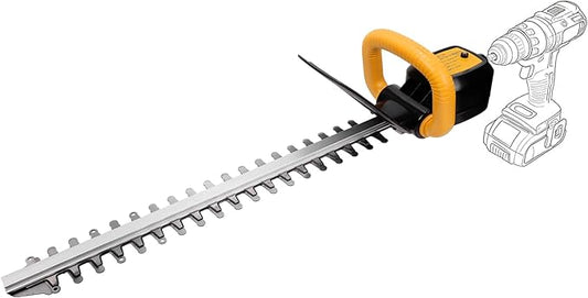 RENYU Portable Hedge Trimmer, 22 Inch Bush Trimmer Drill, 2.5 Inch Cut Capacity for Lawns, Hedges, Electric Hand Drill Not Included