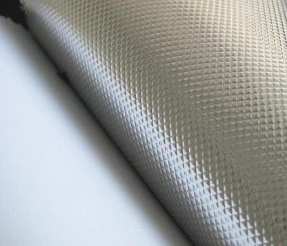 Plant Grow Film Mylar Diamond Reflective Foil 100% Light Blocking (4.3 MIL Diamond Film 4x25 FT, Diamond on White)