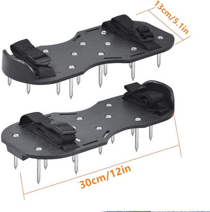 Lawn Shoes, Spike Shoes Lawn Tool Aeration Shoes for Epoxy Floor, Lawn Yard Patio Lawn Garden Yard (Black)
