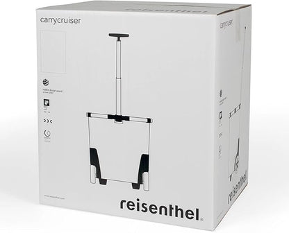reisenthel carrycruiser dots - Portable Shopping Trolley with Sturdy Aluminum Frame, Shoulder Strap and Removable mesh Inner Bag -Water-Repellent