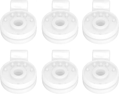 100pcs Shade Cloth Plastic Clips Heavy Duty Lock Grip, Bird Proof Shade Cloth Sunshade Clips for Outdoor Garden Greenhouse (White)