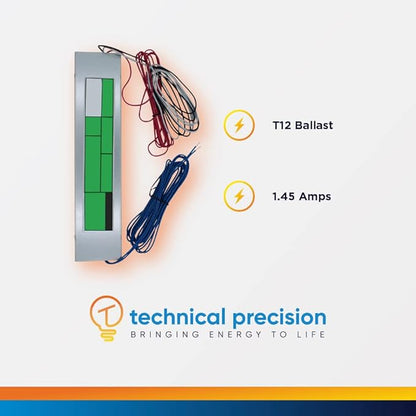 Replacement for Advance SM-2E75-S-TP Ballast by Technical Precision - 2 Lamp T12 Ballast - Magnetic Ballast for Fluorescent Light - Instant Start - 120v 60hz Ballast - F96T12 Linear Lamps - 1 Pack