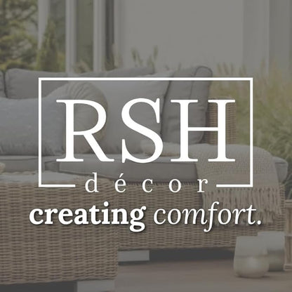 RSH DECOR: Lumbar Throw Pillows Set of 4 | 20” x 12" | All-Weather Spun Fabric | Water and Fade-Resistant | Outdoor Support Pillows for Patio Furniture | Vida Opal Blue Pineapple
