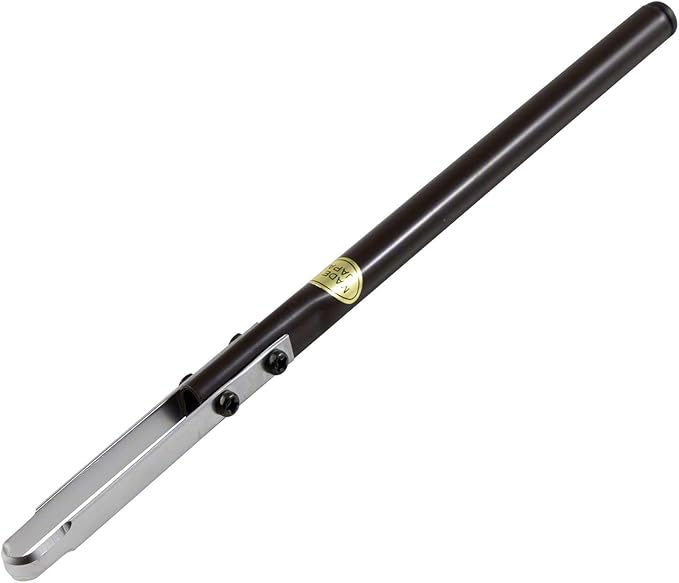Wazakura Bonsai Double Edge Jin Knife 8.2 inches (210 mm) Made in Japan, Deadwood Carving Tool, Japanese Bark Scraper (Circle Shape)