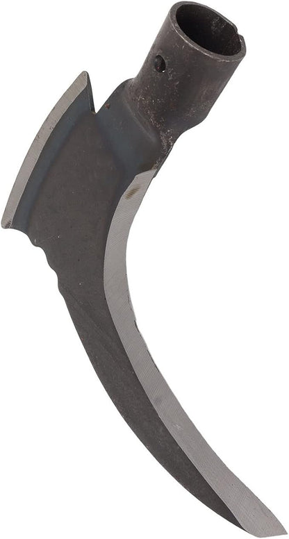 Luqeeg Weeding Sickle, High Manganese Steel Double Sickle Gardening Multipurpose Manual Agricultural Weeding Tools for Gardening Tools (Single Cutter Head)