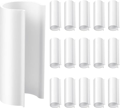 Jetec 16 Pcs PVC Pipe Clamps Greenhouses Strap Clips 2.4 Inches Long Summer PVC Water Pipe Clamps Strap Clips for Woodworking(for 1 Inch PVC Pipe,White)