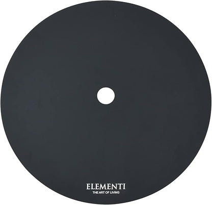 AMS Fireplace | Elementi Plus | Nimes | Round Dark Gray Concrete Natural Gas Fire Table Pit (Natural Gas)