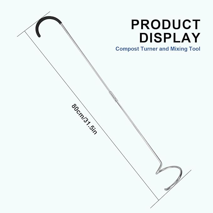 SQUEEZE master Compost Aerator-Compost Turner and Mixing Tool-Compost Aeration Tool