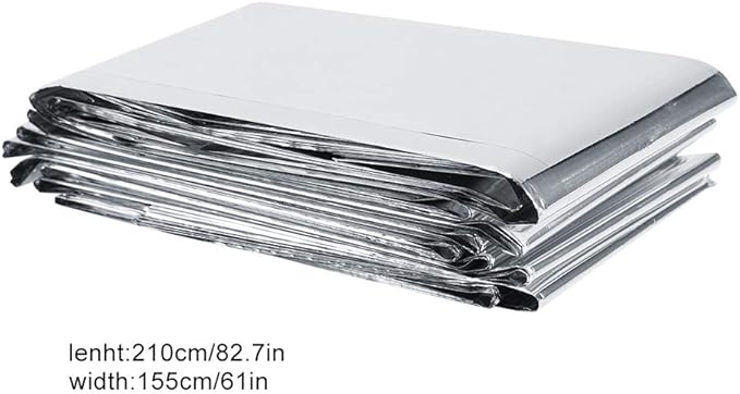 Haofy Silver Reflective Mylar Film Covering Foil Sheets for Garden Greenhouse, Effectively Increase Plants Growth, 82.7 * 61 in/210 * 155 cm