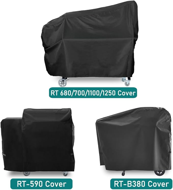 ZJYWSCH Grill Cover for Rec Tec Flagship XL 1400 Pellet Smoker Grill Offset Smoker Cover Outdoor Waterproof for RecTec RT-1400 Flagship 1400 Wood Pellet Grill Cover Heavy Duty