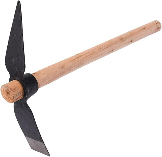Garden Hoe Pick, 15.7 Inch Weeding Mattock Hoe Garden Pick Axe Multipurpose Gardening Hand Tool for Gardening Cultivator Weeding Seeding Turning Soil ﻿