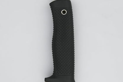 Tactical Fixed Blade Knife, 5.87 inch Blade, 4.65 inch Kray-Ex Handle, Stonewashed 420 Stainless Steel, with Secure-Ex Sheath for Outdoor Camping Hunting Survival (B-Black)
