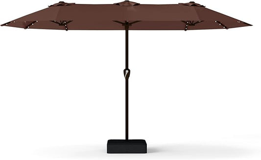 13FT Double Sided Patio Umbrella with LED Lighted