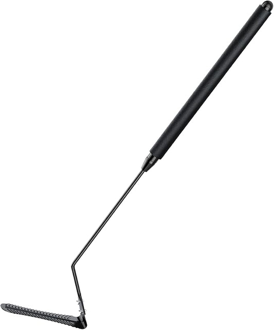 Buzzlett 37" Grass Whip with Double-Edged Serrated Blade, Grass Cutter Hand Tool, Manganese Steel Manual Weed Cutter, Sturdy and Durable, Cut Tall Grass and Overgrown Weeds