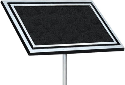 Outdoor Memorial Plaque with Stake – Cast Aluminum in Black and Silver with Custom Engraving, Weather-Resistant Dedication Sign for Garden, Cemetery, Bench, Grave Marker & Pet Memorials