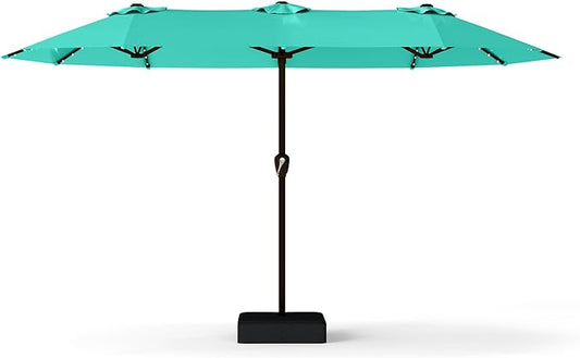 13FT Double Sided Patio Umbrella with LED Lighted