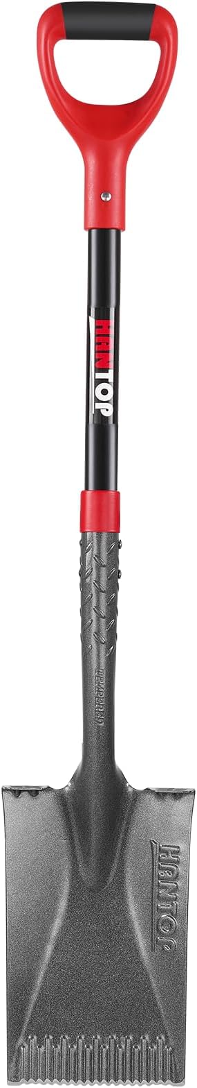Garden Shovel Flat Spade Edge Shovels Trenching Spades with Fiberglass Handle for Gardening Lawn Edging,43 inches
